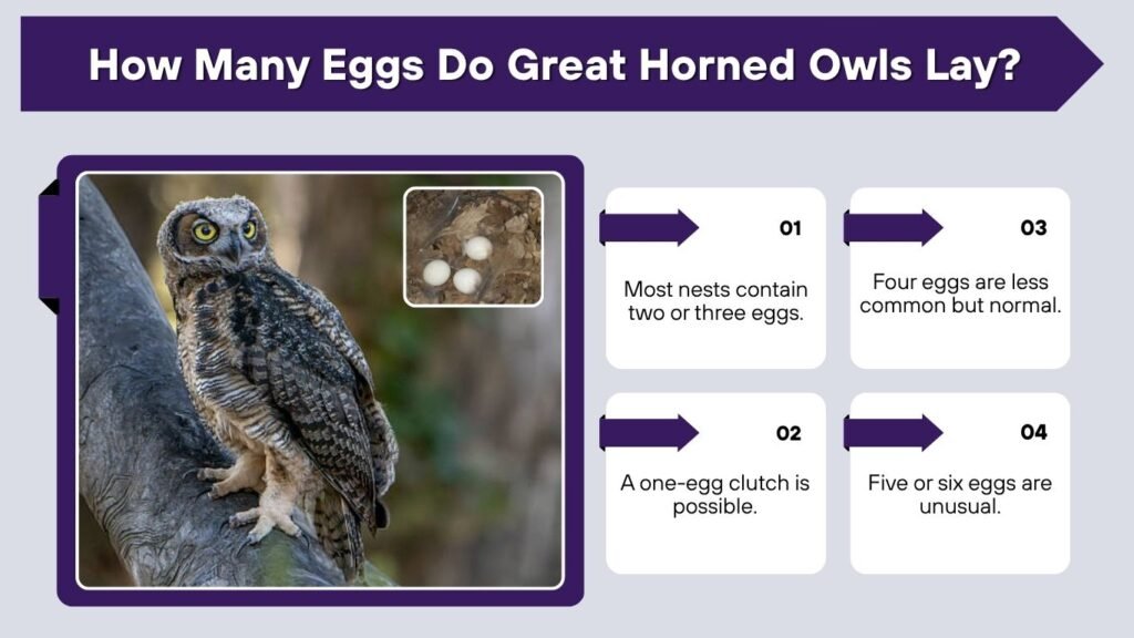 How Many Eggs Do Great Horned Owls Lay?