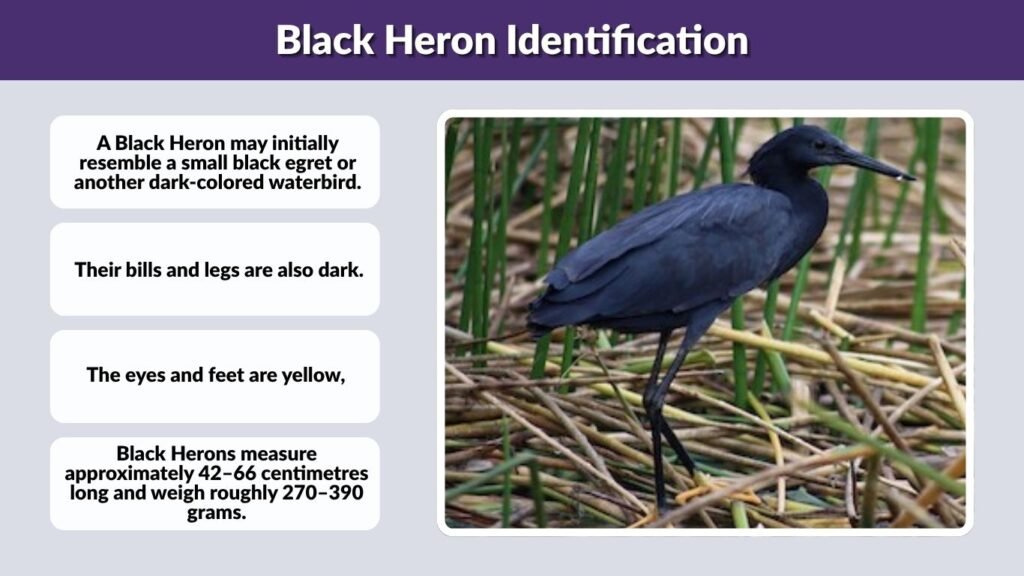 Black Heron Identification