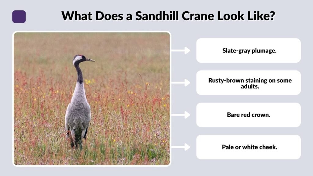 What Does a Sandhill Crane Look Like?