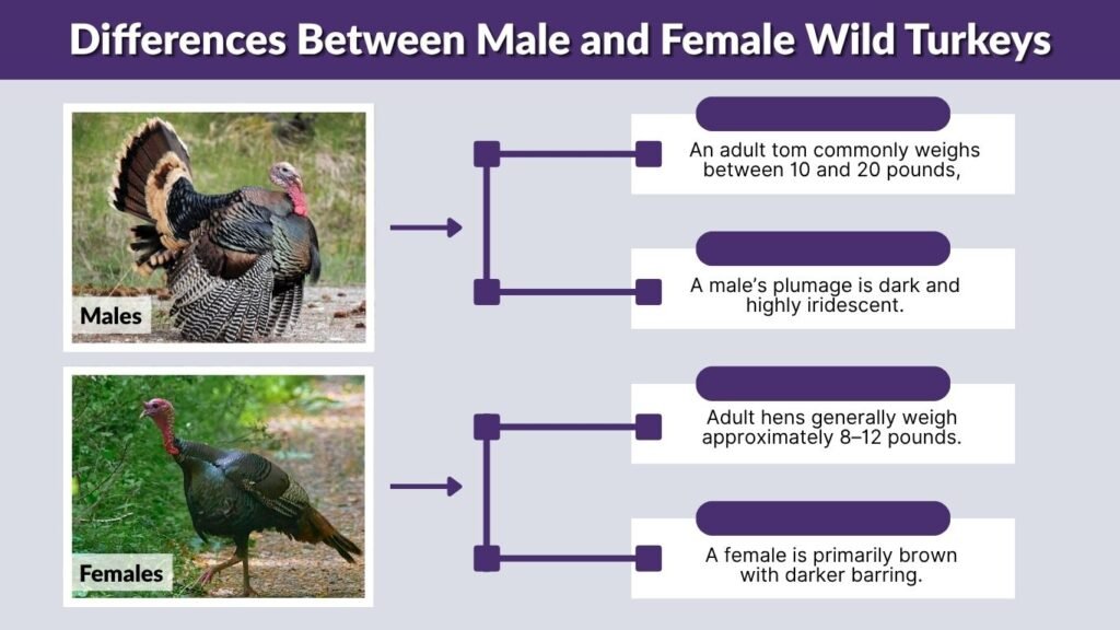12 Differences Between Male and Female Wild Turkeys