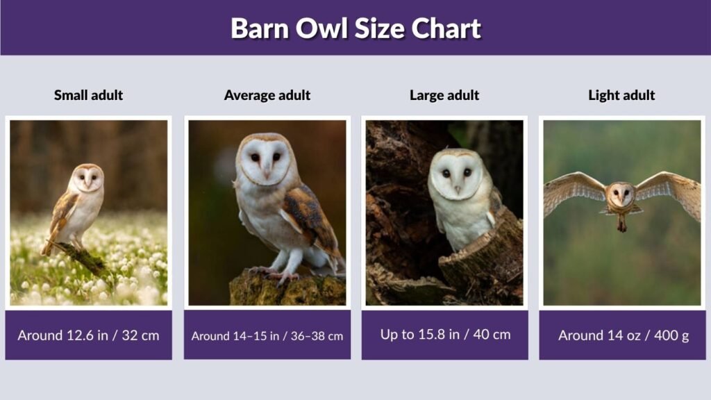 Barn Owl Size Chart
