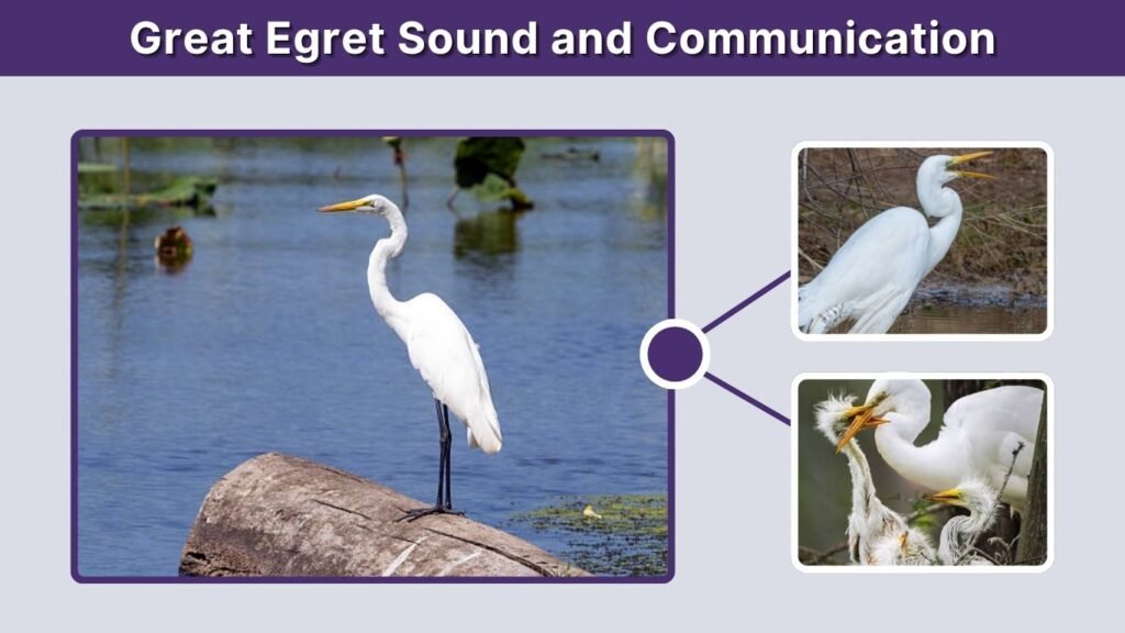 Great Egret Sound and Communication