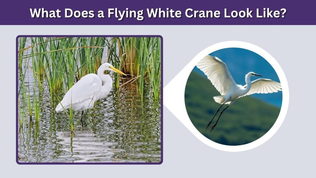 What Does a Flying White Crane Look Like?