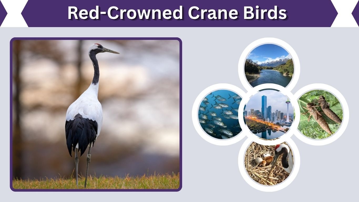 Red-Crowned Crane Birds: Identification, Habitat, Diet and Facts