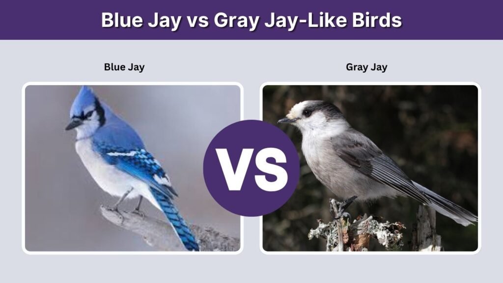 Blue Jay vs Gray Jay-Like Birds