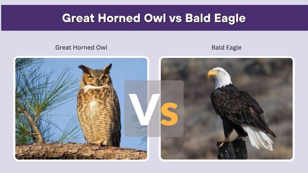 Great Horned Owl vs Bald Eagle