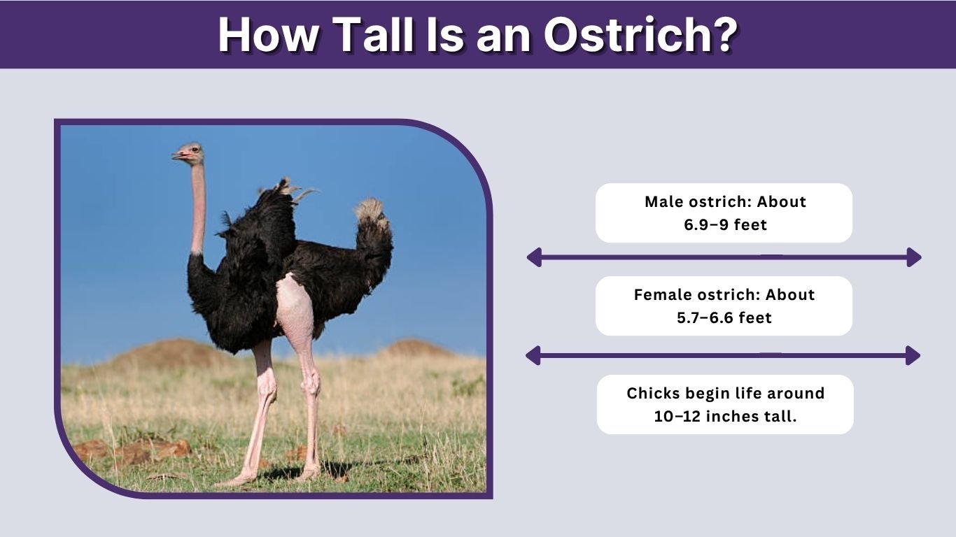 How Tall Is an Ostrich? Height in Feet, Meters and More