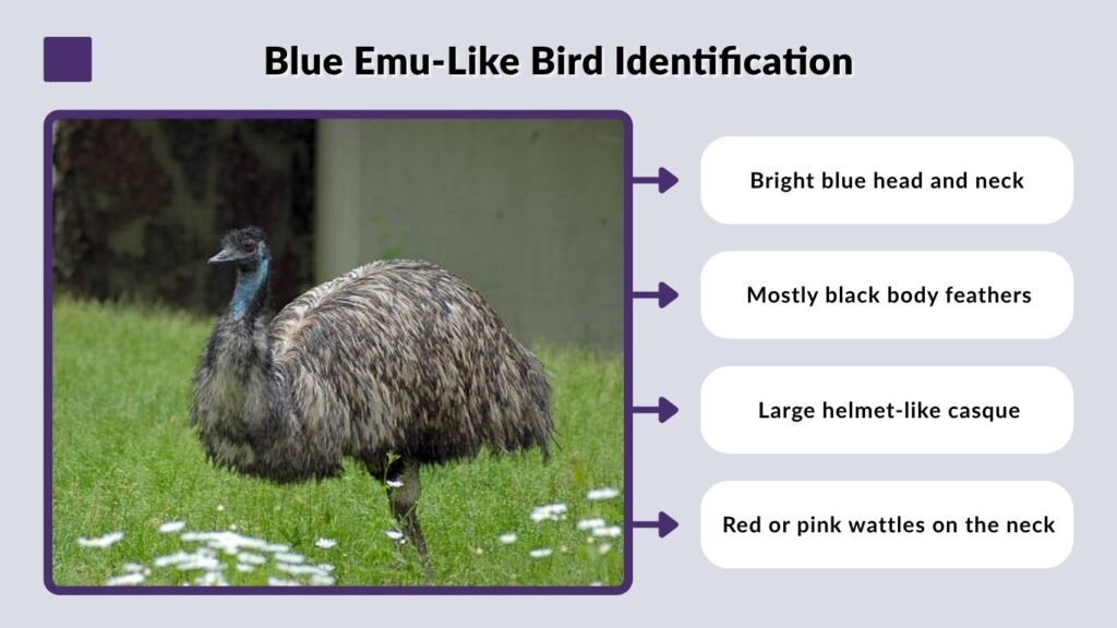 Blue Emu-Like Bird Identification