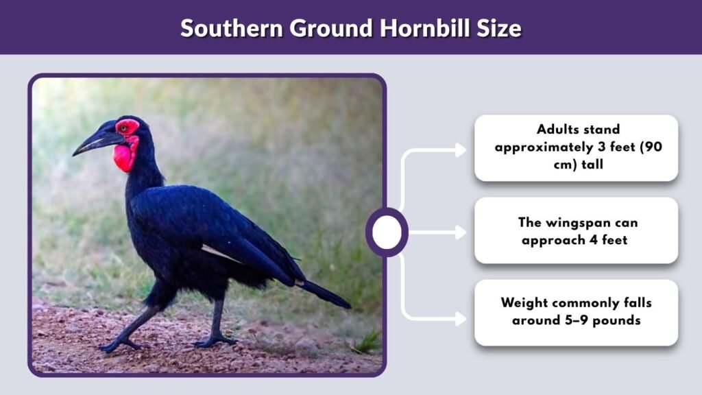 Southern Ground Hornbill Size