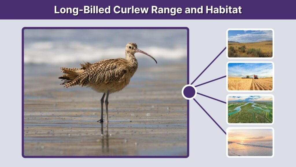 Long-Billed Curlew Range and Habitat