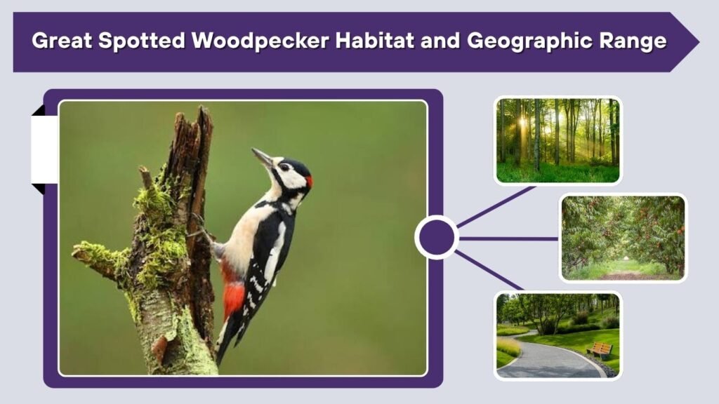 Great Spotted Woodpecker Habitat and Geographic Range