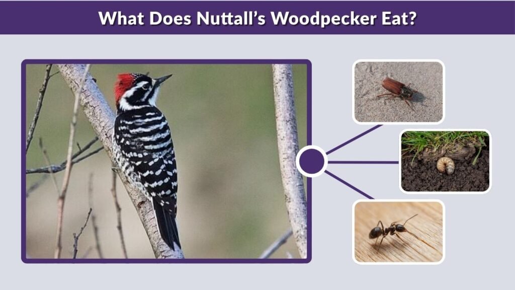 What Does Nuttall’s Woodpecker Eat?