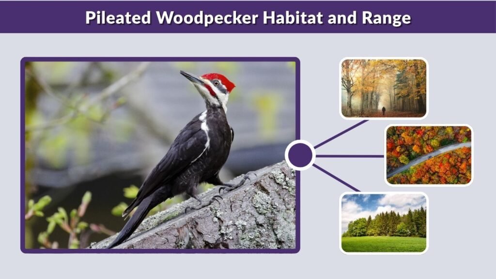 Pileated Woodpecker Habitat and Range