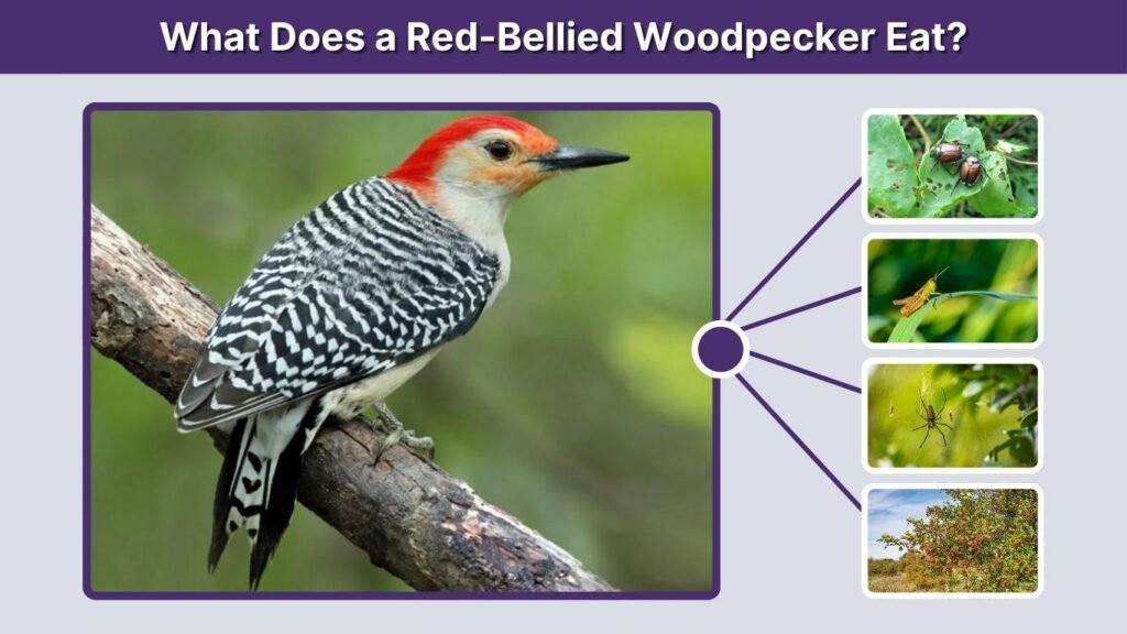 What Does a Red-Bellied Woodpecker Eat?