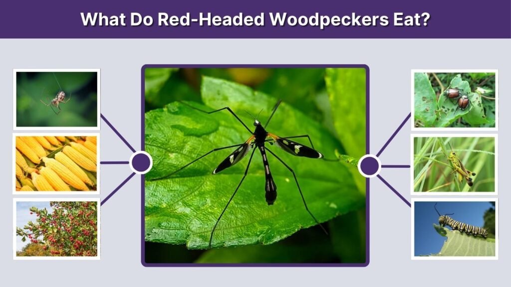 What Do Red-Headed Woodpeckers Eat?