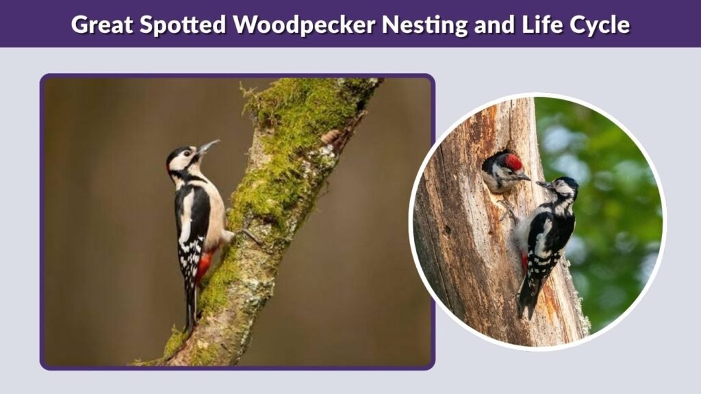 Great Spotted Woodpecker Nesting and Life Cycle