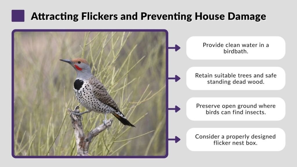 Attracting Flickers and Preventing House Damage