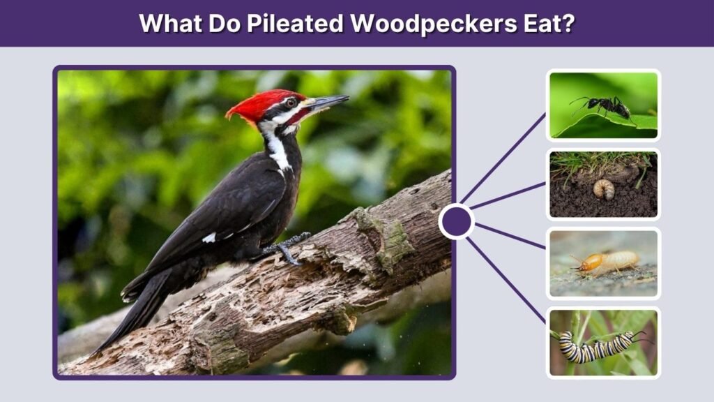 What Do Pileated Woodpeckers Eat?