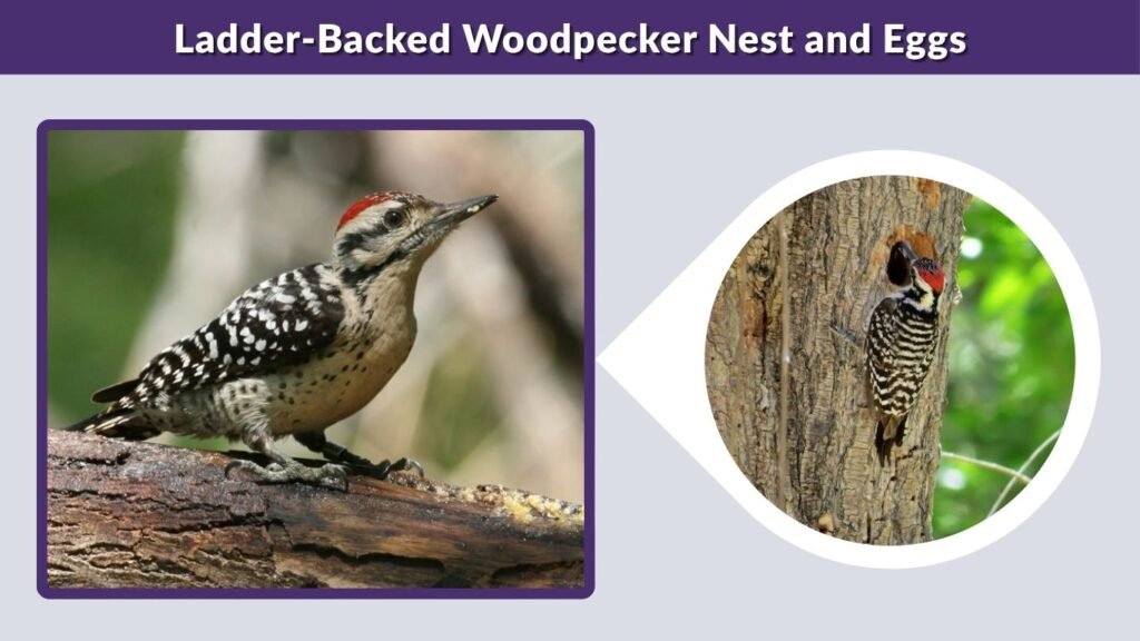 Ladder-Backed Woodpecker Nest and Eggs
