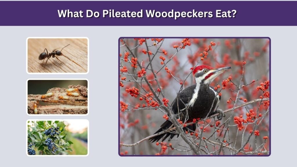 What Do Pileated Woodpeckers Eat?
