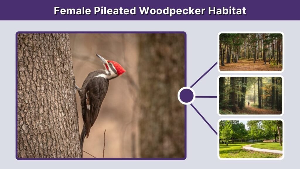 Female Pileated Woodpecker Habitat