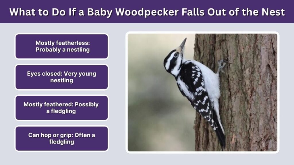 What to Do If a Baby Woodpecker Falls Out of the Nest