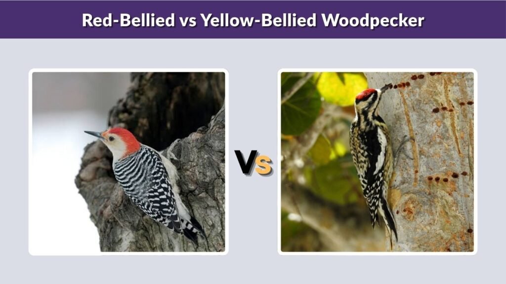 Red-Bellied vs Yellow-Bellied Woodpecker