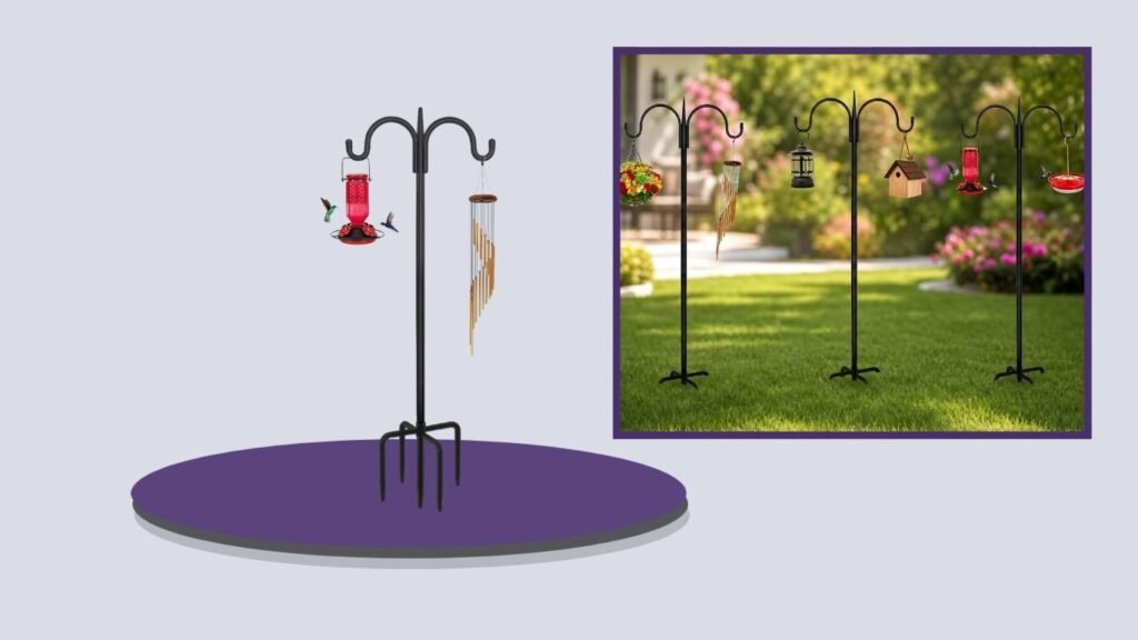 FEED GARDEN 76-Inch Double Shepherd’s Hook