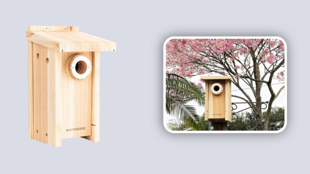  WHITEHORSE Weatherproof Cedar Bluebird House