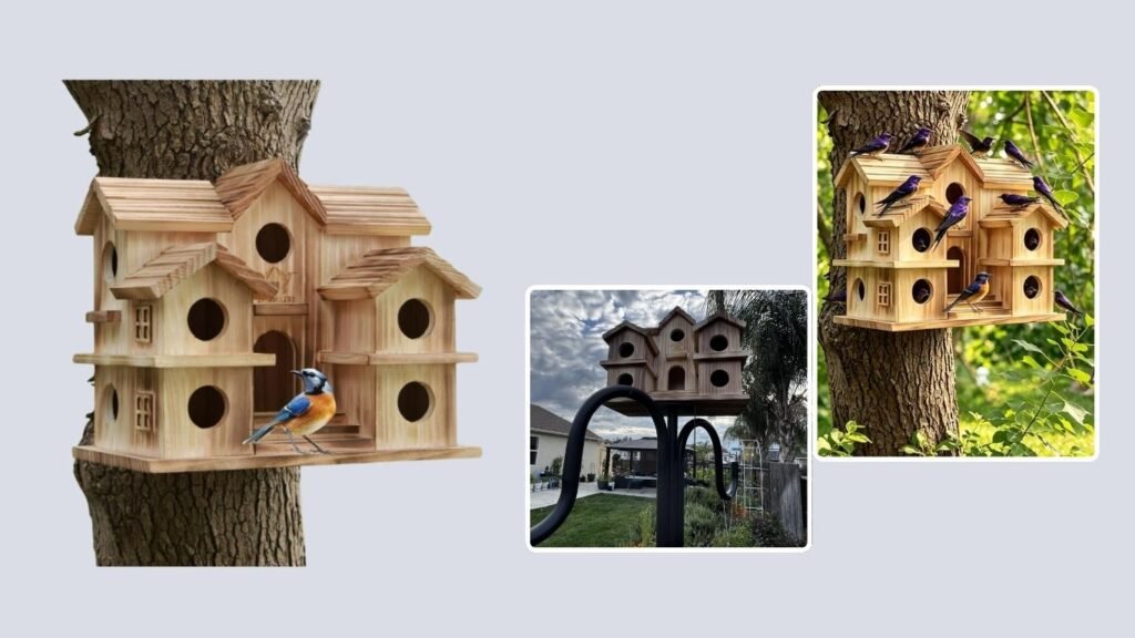 SELENAIRE Large Multi-Room Bird House