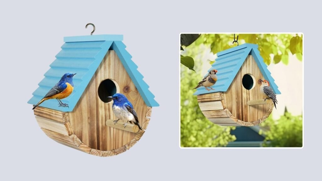  Auslar Wooden Hanging Bird House