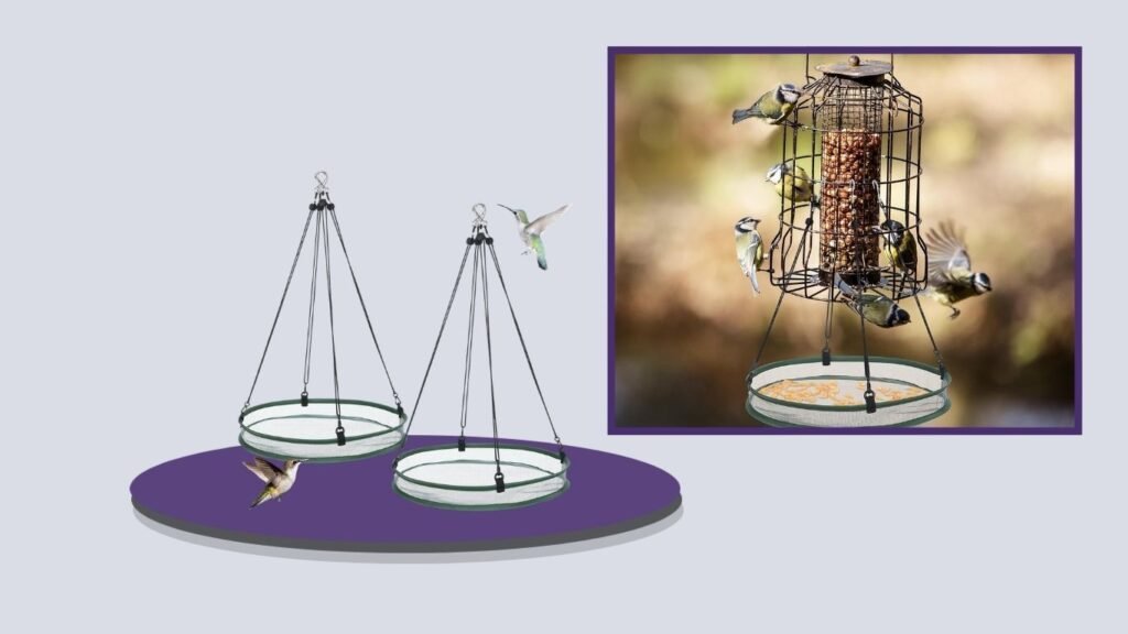 FoldTier Universal 16-Inch Bird Seed Catcher – 2 Pack