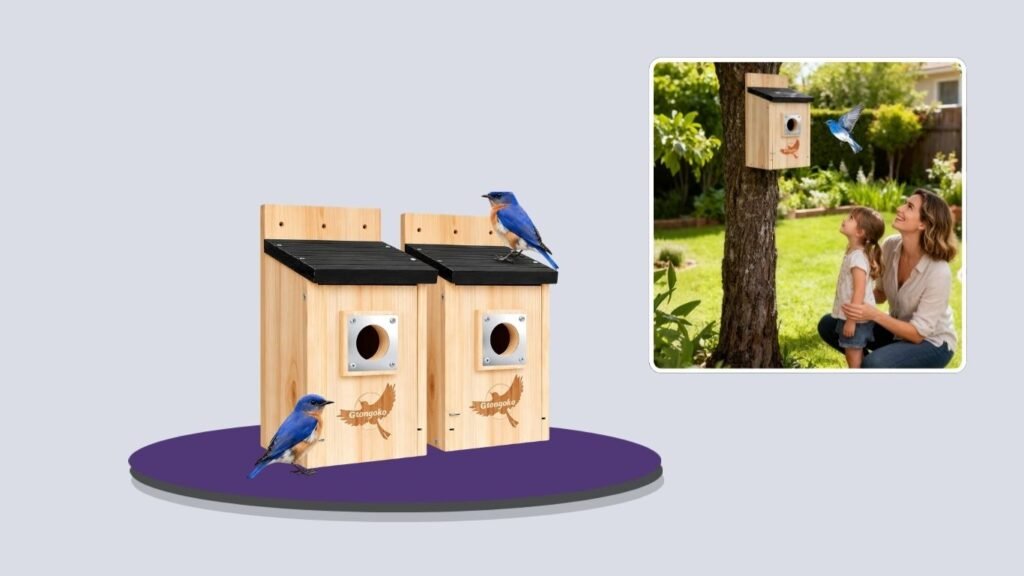 Bluebird House with Predator Guard Entrance