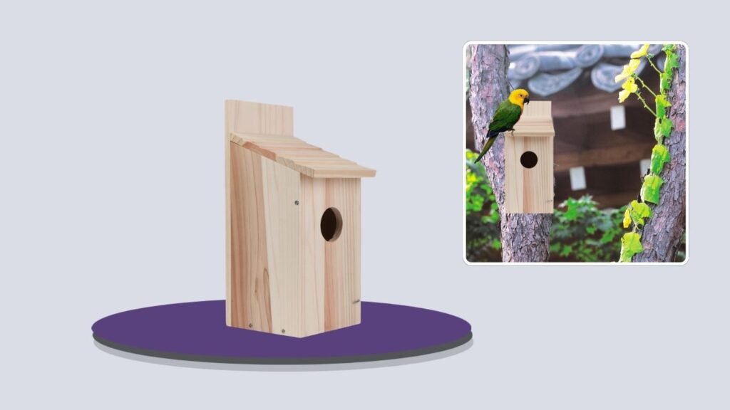 OceeK DIY Wooden Wren Bird House