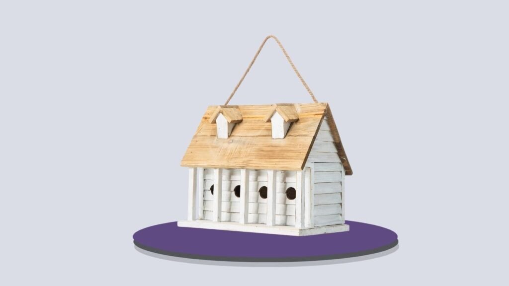 Glitzhome Oversized Distressed Birdhouse for Small Birds