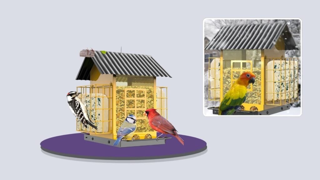 FlowaFoli Weatherproof Suet Bird Feeder