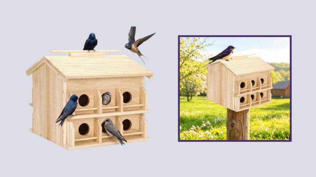 Purple Martin 12-Room Outdoor Birdhouse