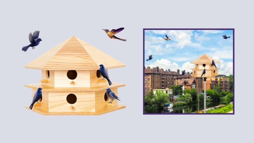 Yaocom Outdoor Sycamore Purple Martin Bird House