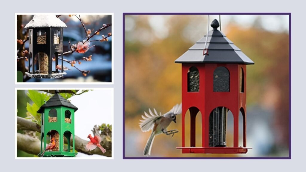 Kingsyard Outdoor Hanging Metal Bird Feeder
