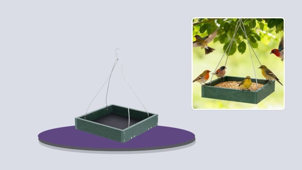 Gtongoko WPC Composite Platform Bird Feeder
