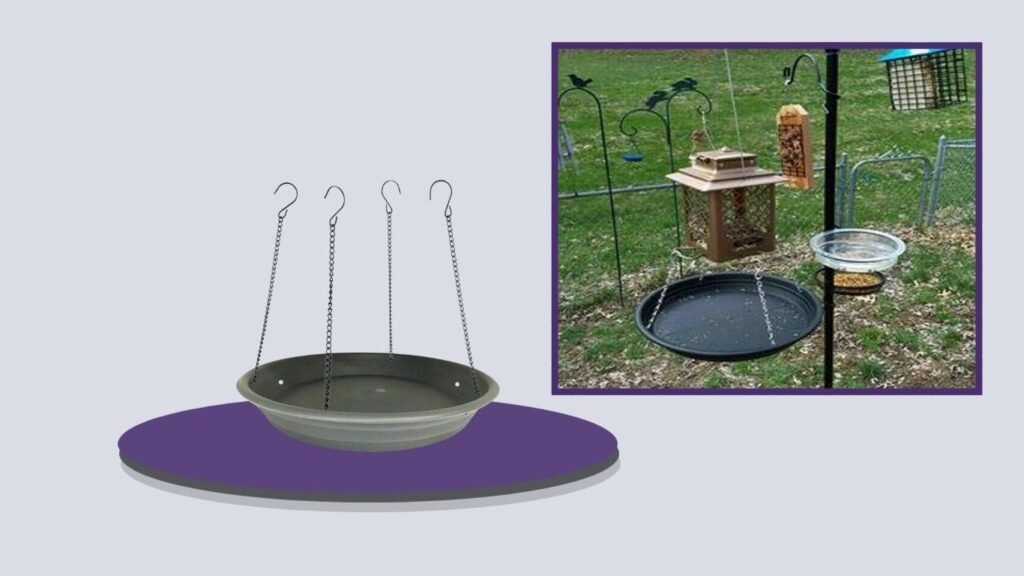 Pmsanzay Bird Seed Catcher Tray Platform Feeder