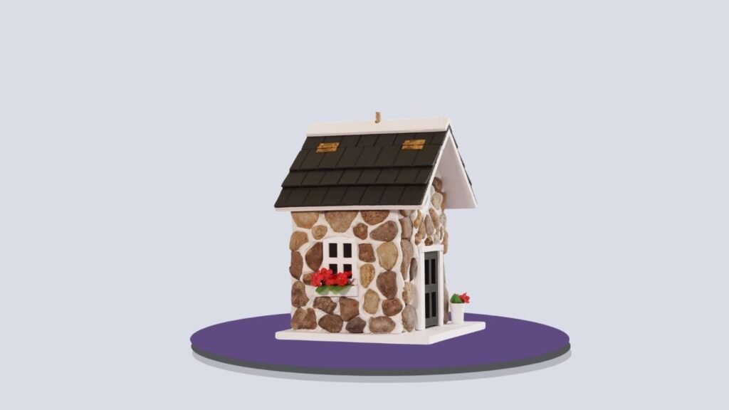 MIXUMON Bird House for Sparrows and Small Backyard Birds
