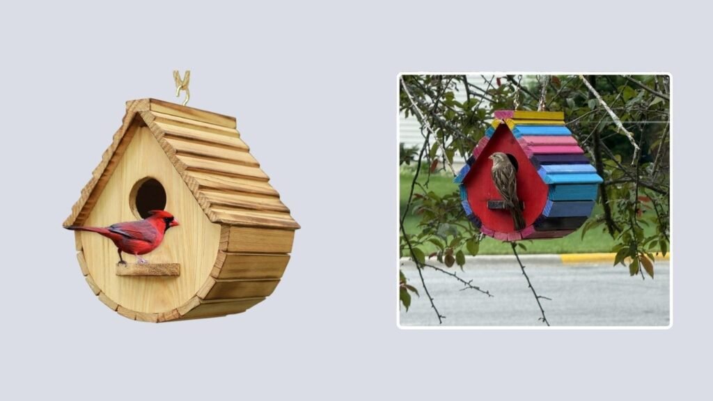  STARSWR Hanging Wooden Bird House