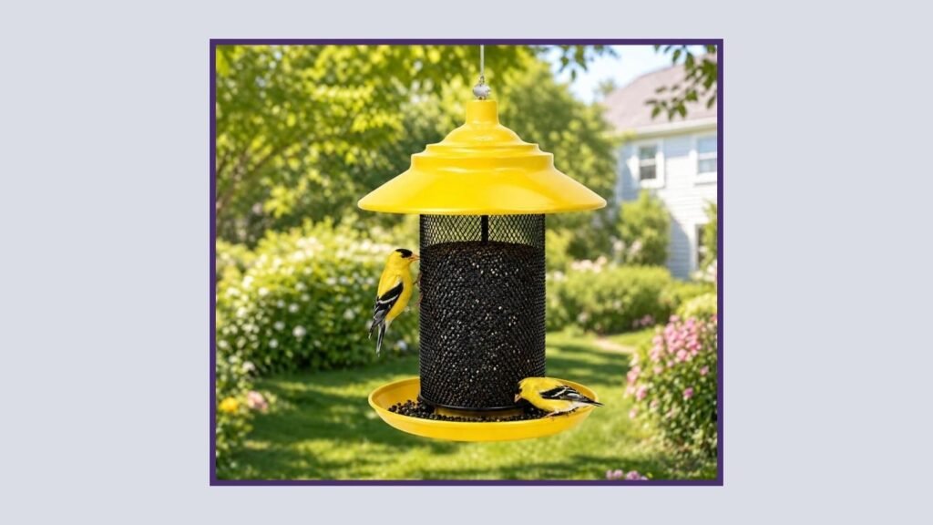 Outdoor Finch Bird Feeder for Goldfinches & Sparrows