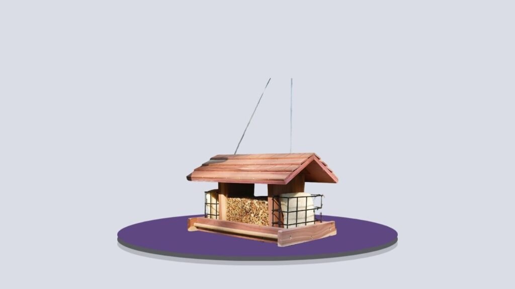Liawm Outdoor Wooden Bird Feeder