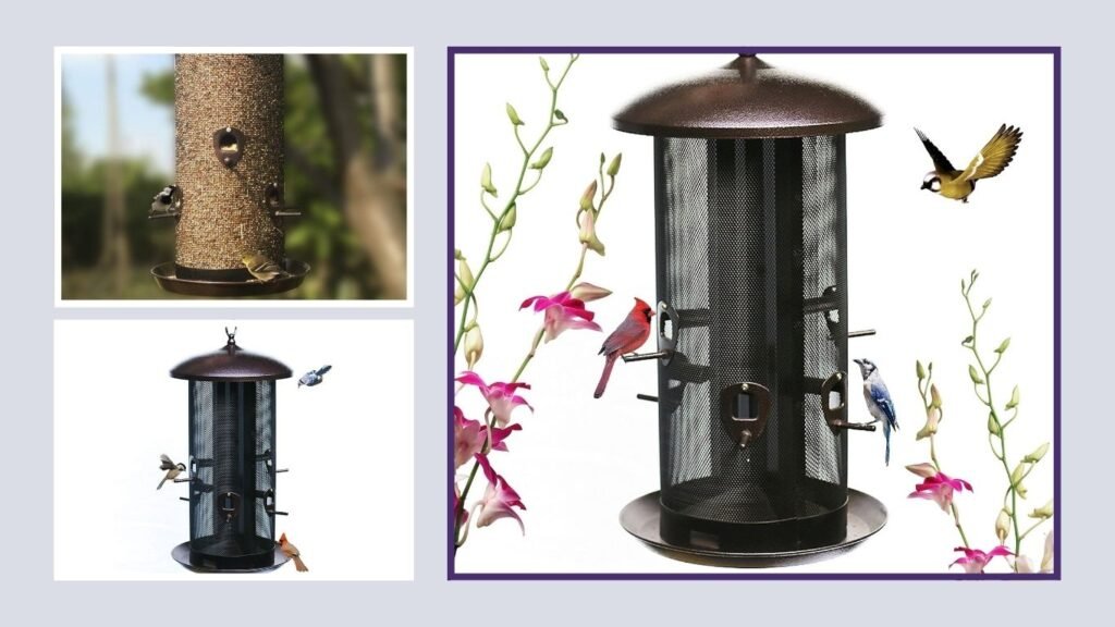 Nature’s Rhythm Metal Hopper Bird Feeder