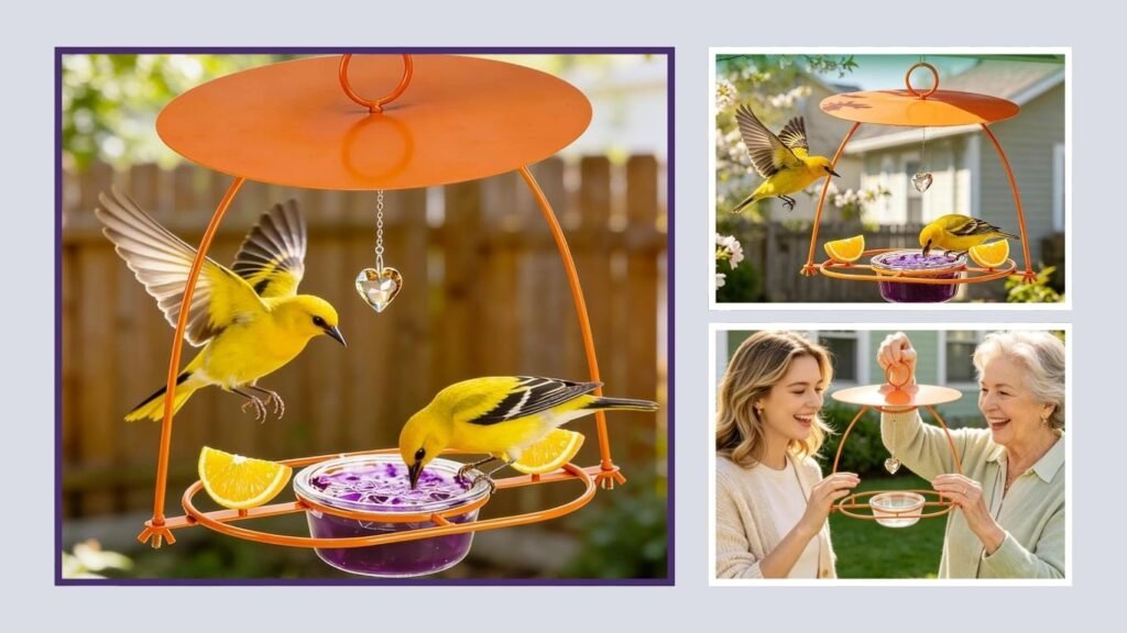 Large Oriole Feeder with Guard