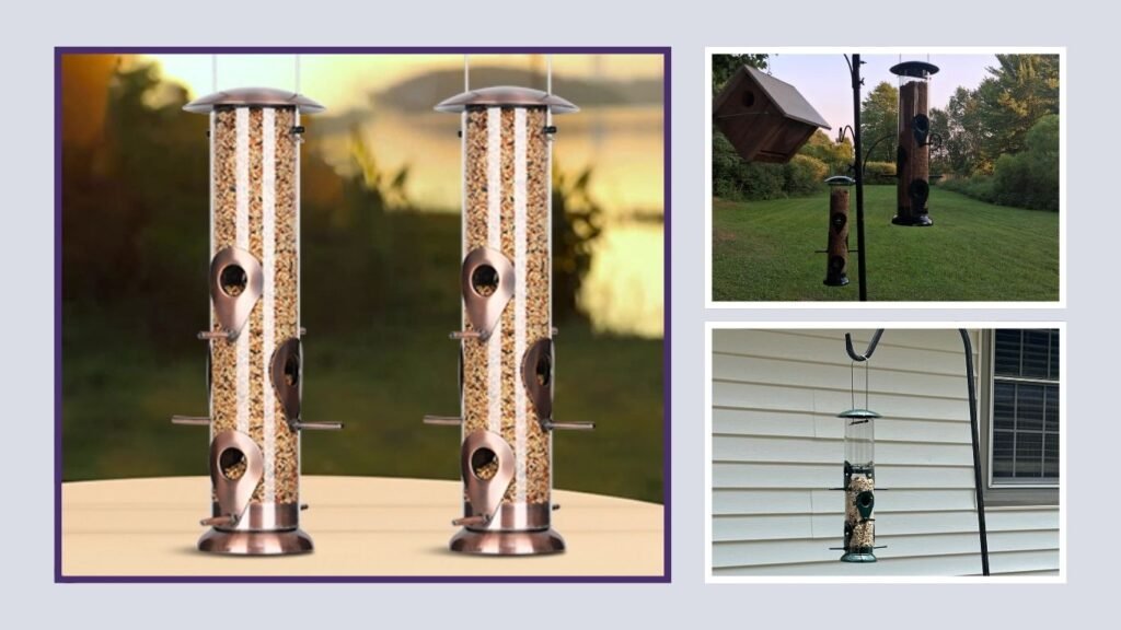 FEED GARDEN Chew-Proof Tube Bird Feeder