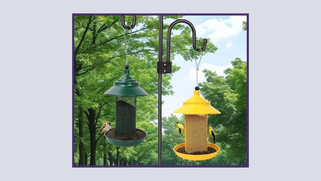 All-Metal Powder-Coated Finch Feeder for Goldfinches