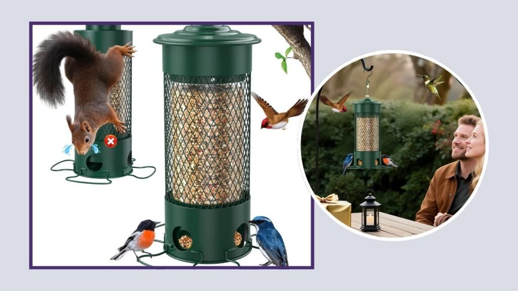 Olaiti Weatherproof Weight-Activated Bird Feeder